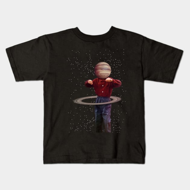 Saturn kid Kids T-Shirt by Joegonzalovich